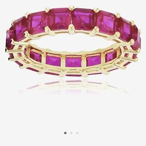 14k gold over .925 gemstone ting
